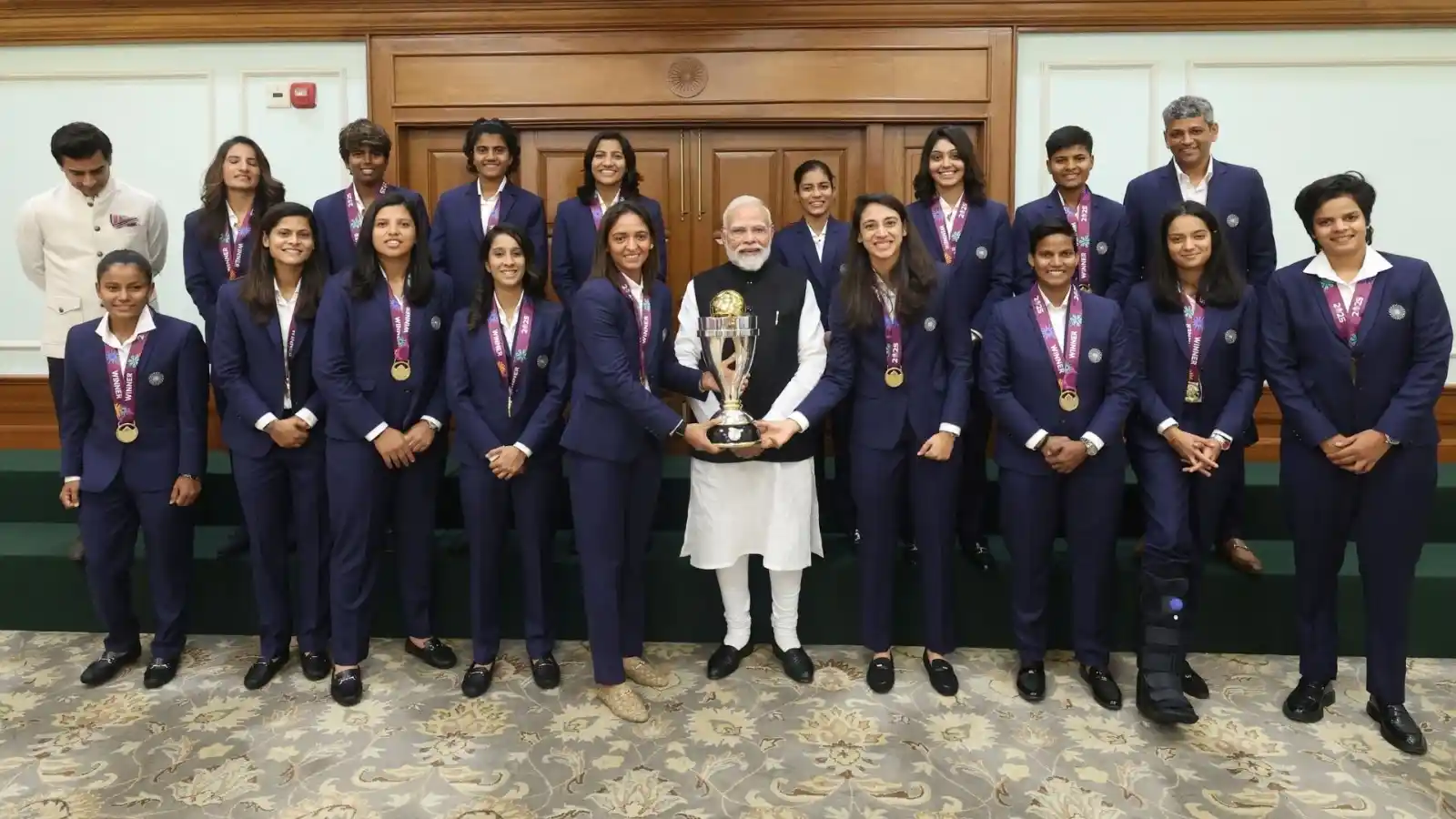 when our champion daughters met prime minister modi everyone laughed recalling old memories