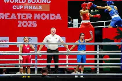 world boxing cup finals nikhat zareen wins gold defeats chinese boxer