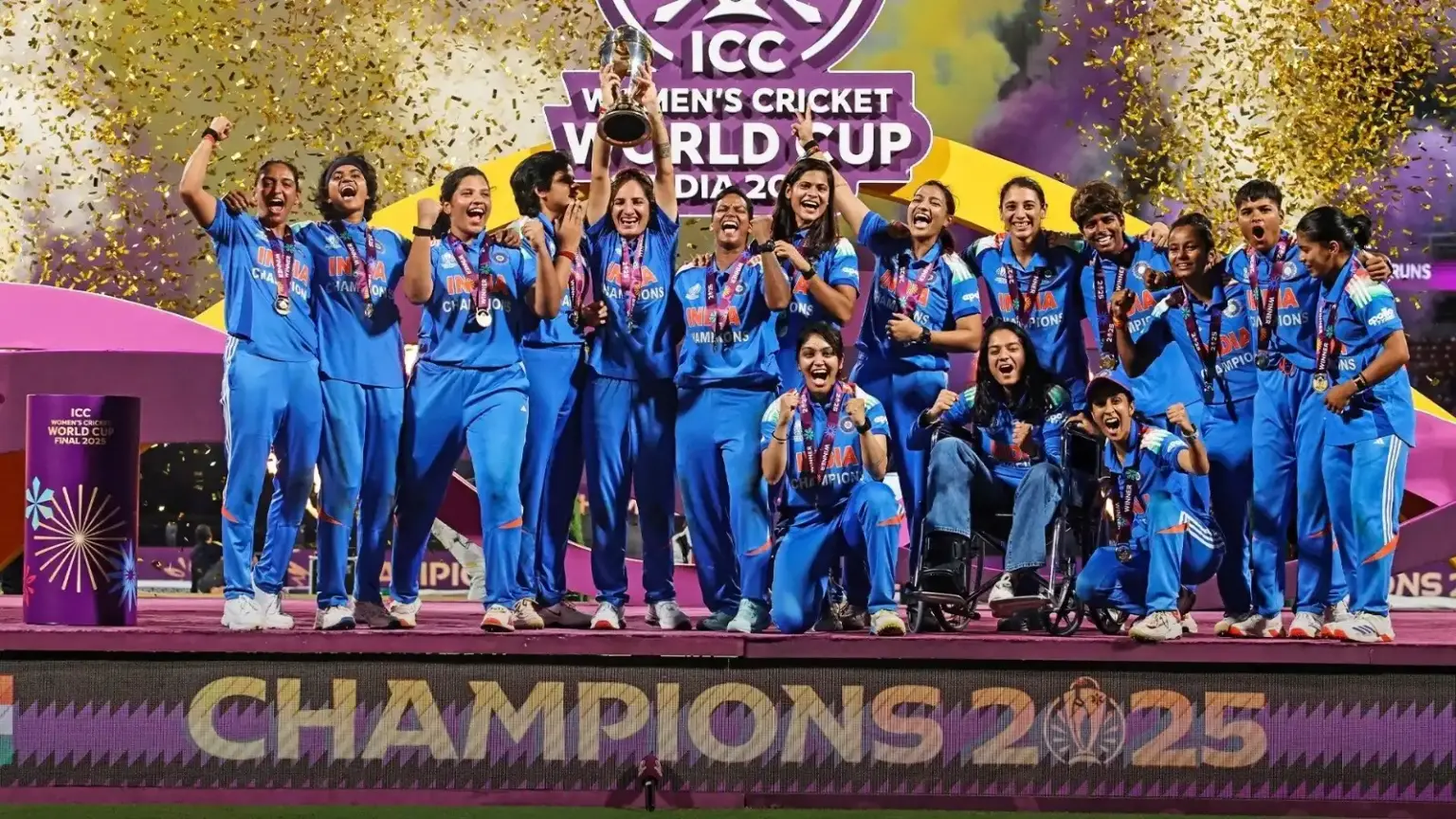 world champion women cricket team welcome pm modi to honor team india today