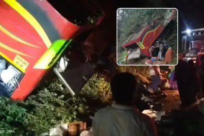 9 people killed several seriously injured as bus falls into deep gorge in andhra pradesh