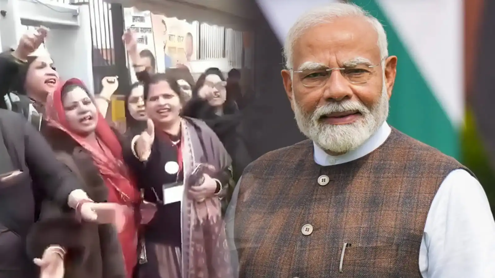controversial slogans against pm modi at congress rally modi teri qabr khudegi echoes