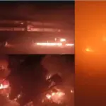 delhi agra expressway collision 7 buses and 2 cars crash massive fire kills 4 injures 25