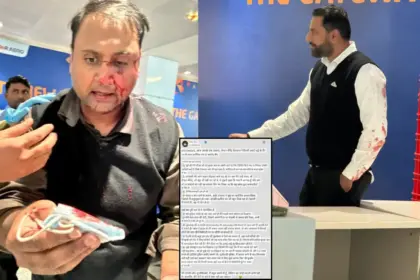 delhi airport incident air india express pilot beats passenger