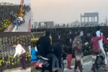 gamla chori video viral on social media after pm modi left rashtriya prerna sthal programme