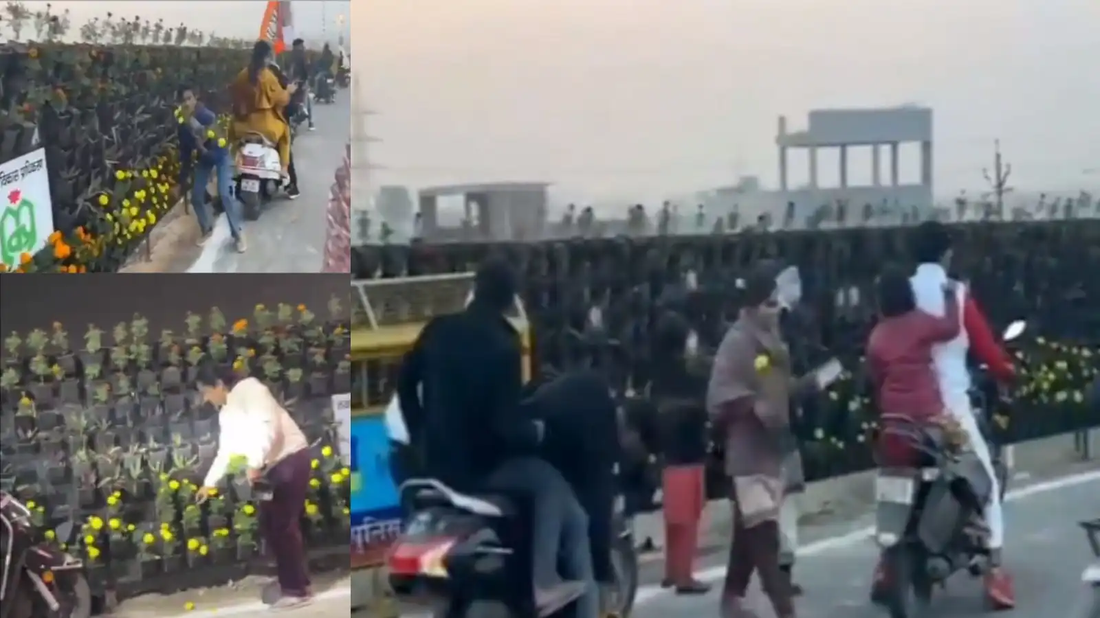 gamla chori video viral on social media after pm modi left rashtriya prerna sthal programme