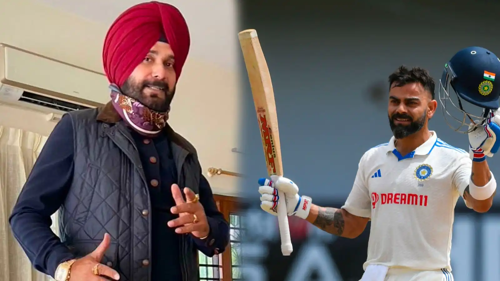 navjot singh sidhu prays for virat kohlis return to test cricket