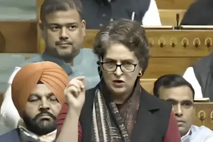 priyanka gandhis comment on the vande mataram debate triggers a response from bjp in parliament