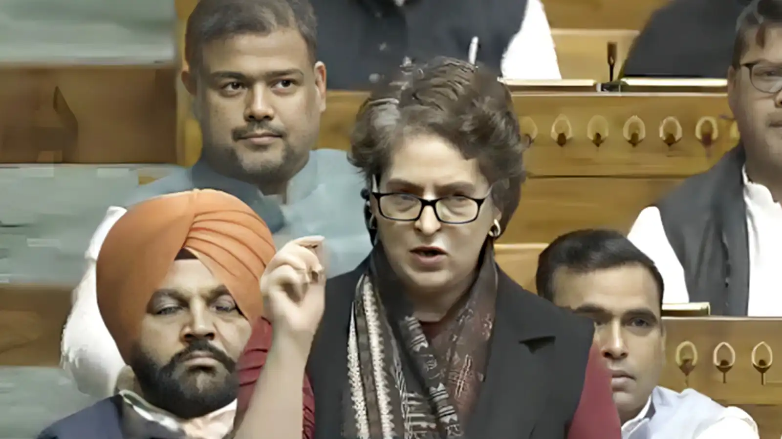 priyanka gandhis comment on the vande mataram debate triggers a response from bjp in parliament