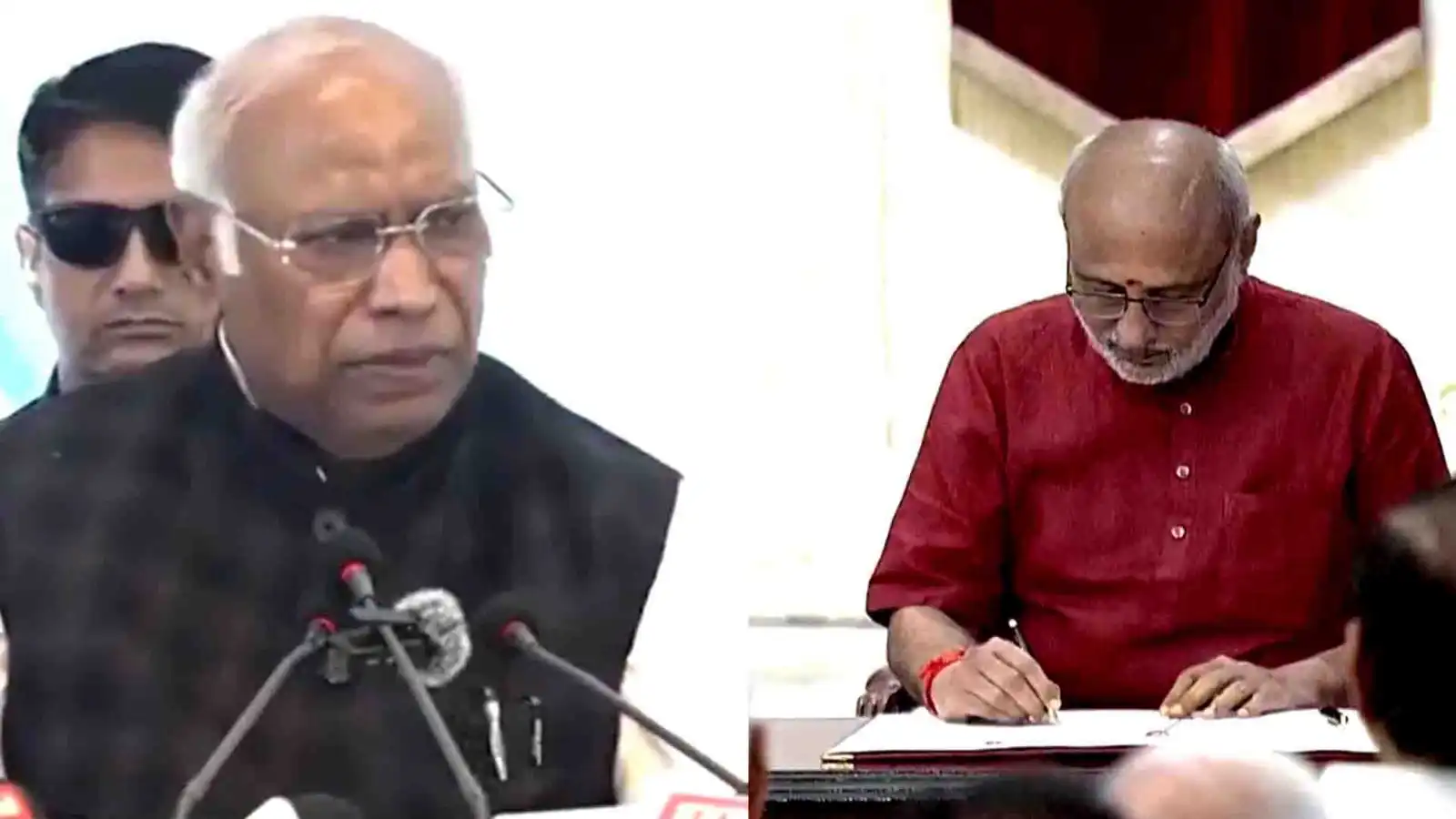 rajya sabha winter session kharge raises dhankhar resignation row