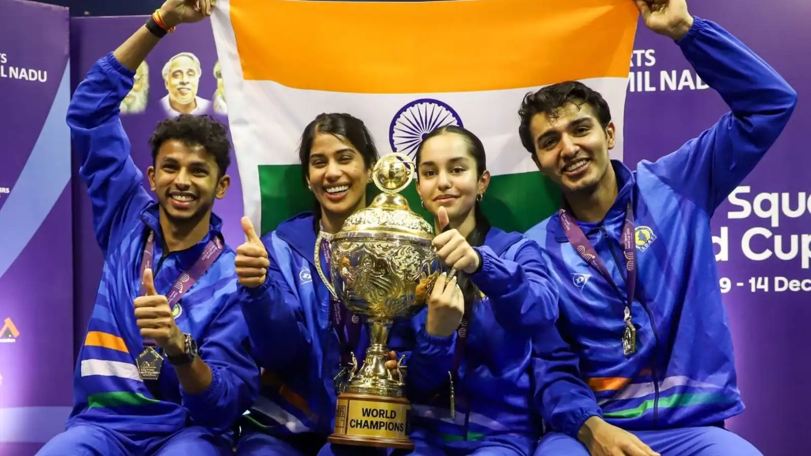 squash world cup 2025 india creates history wins first title pm modi congratulates