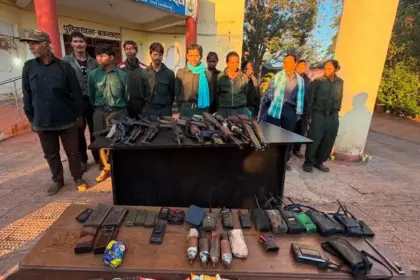 three states declared naxal free 13 naxals including ramdher majji surrender