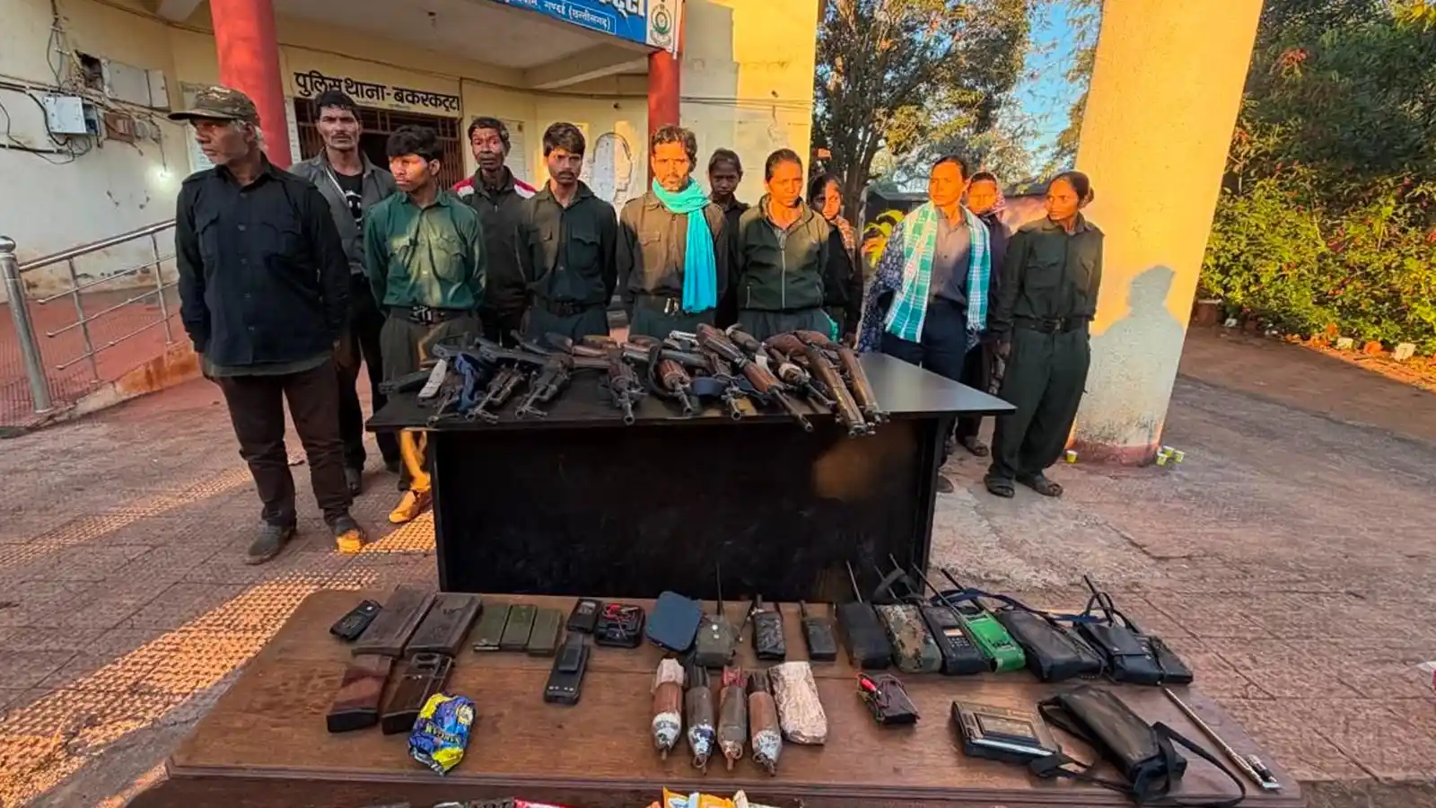 three states declared naxal free 13 naxals including ramdher majji surrender