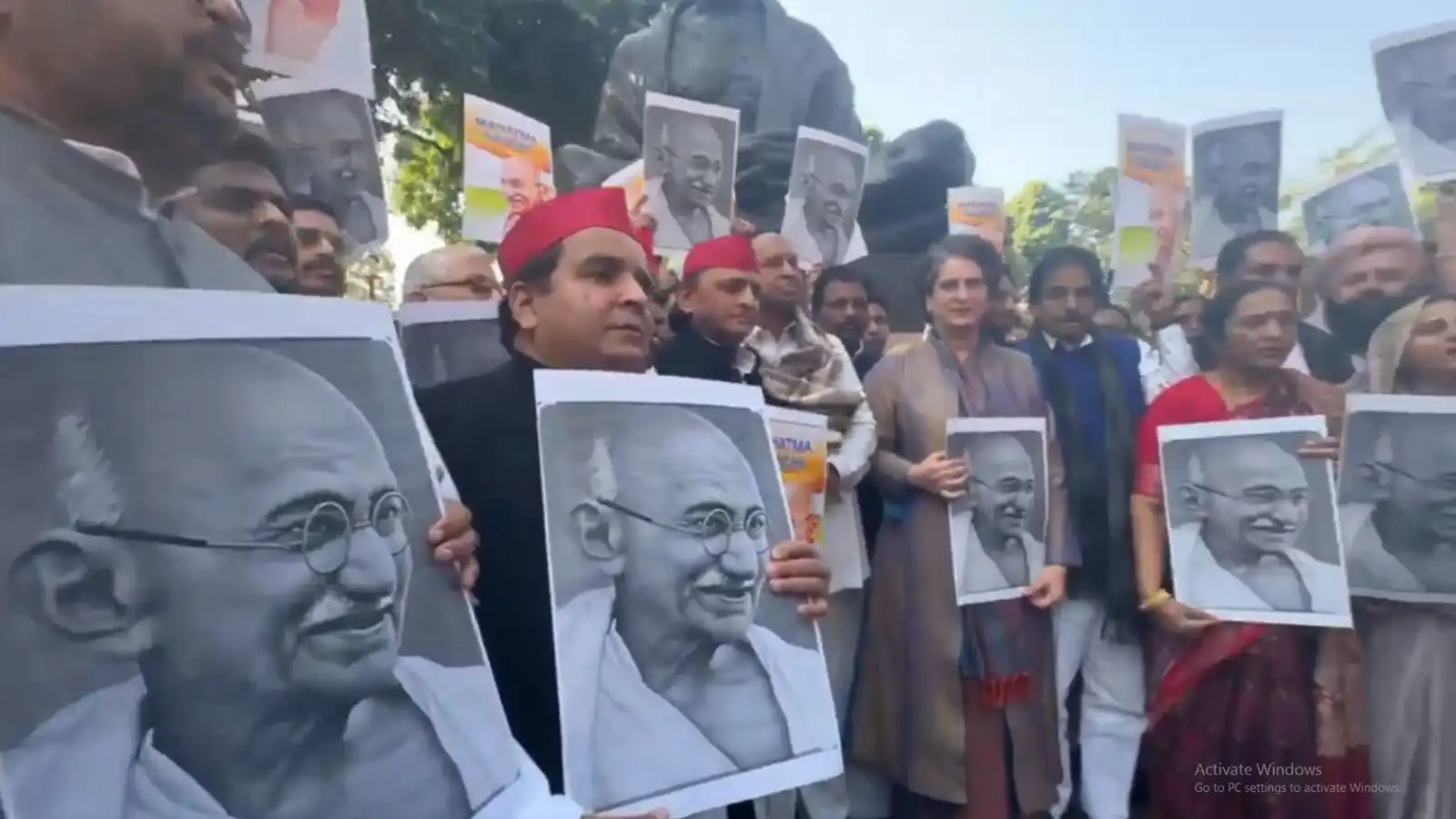 vb g ram g bill opposition protest mgnrega replacement parliament march