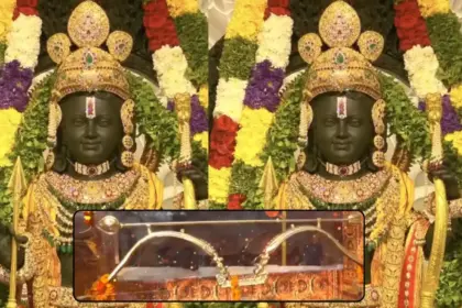 7000 year old heritage symbol of dharma and morality rams kodand arrives ayodhya