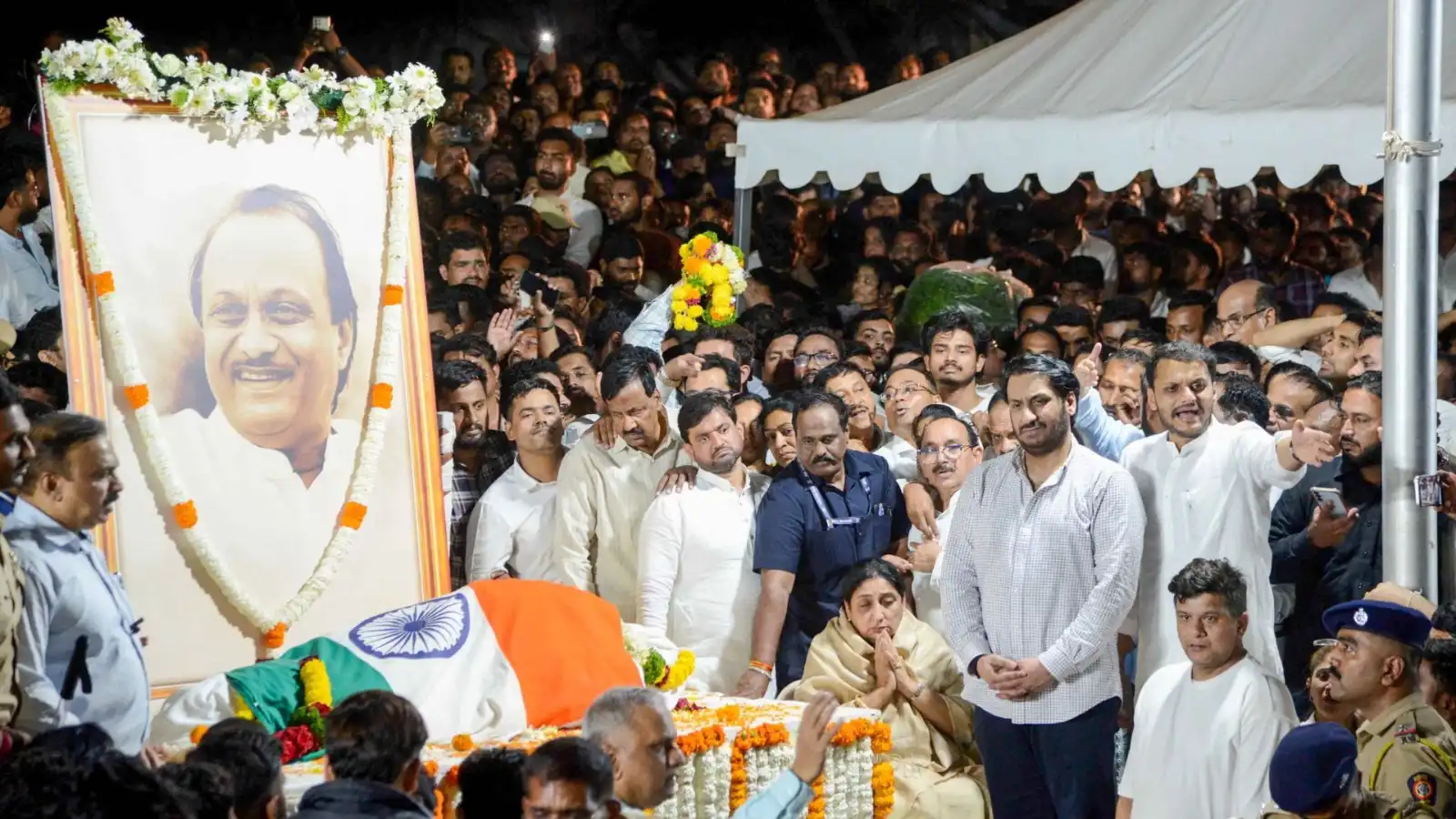 ajit pawar to be laid to rest at 11 am today with state honors