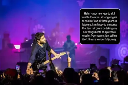 arijit singh announces retirement from playback singing thanks fans