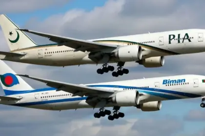 bangladeshi plane lands in pakistan after 14 years direct flight service resumes between two countries