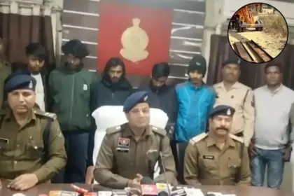 chhattisgarh korba bridge theft 60 feet 30 ton police arrest