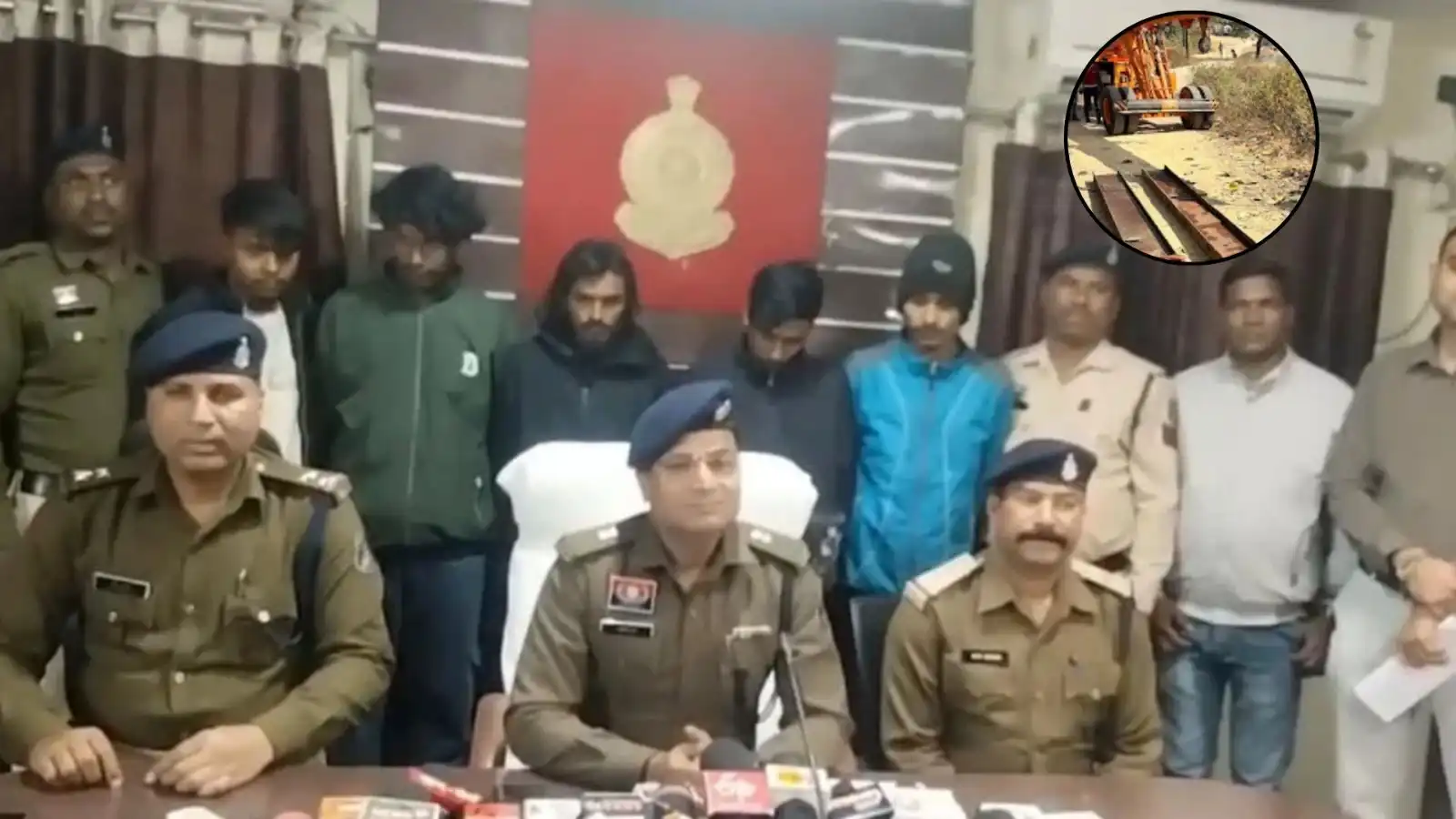 chhattisgarh korba bridge theft 60 feet 30 ton police arrest