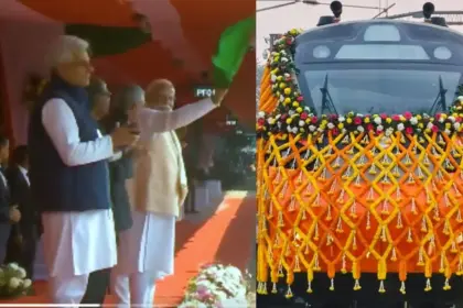 first vande bharat sleeper train runs between howrah and guwahati flagged off by pm modi