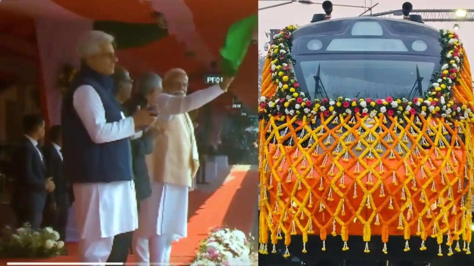 first vande bharat sleeper train runs between howrah and guwahati flagged off by pm modi