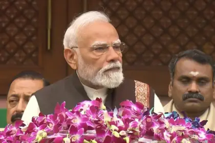 governments focus on next 25 years for developed india pm modis remarks during budget session