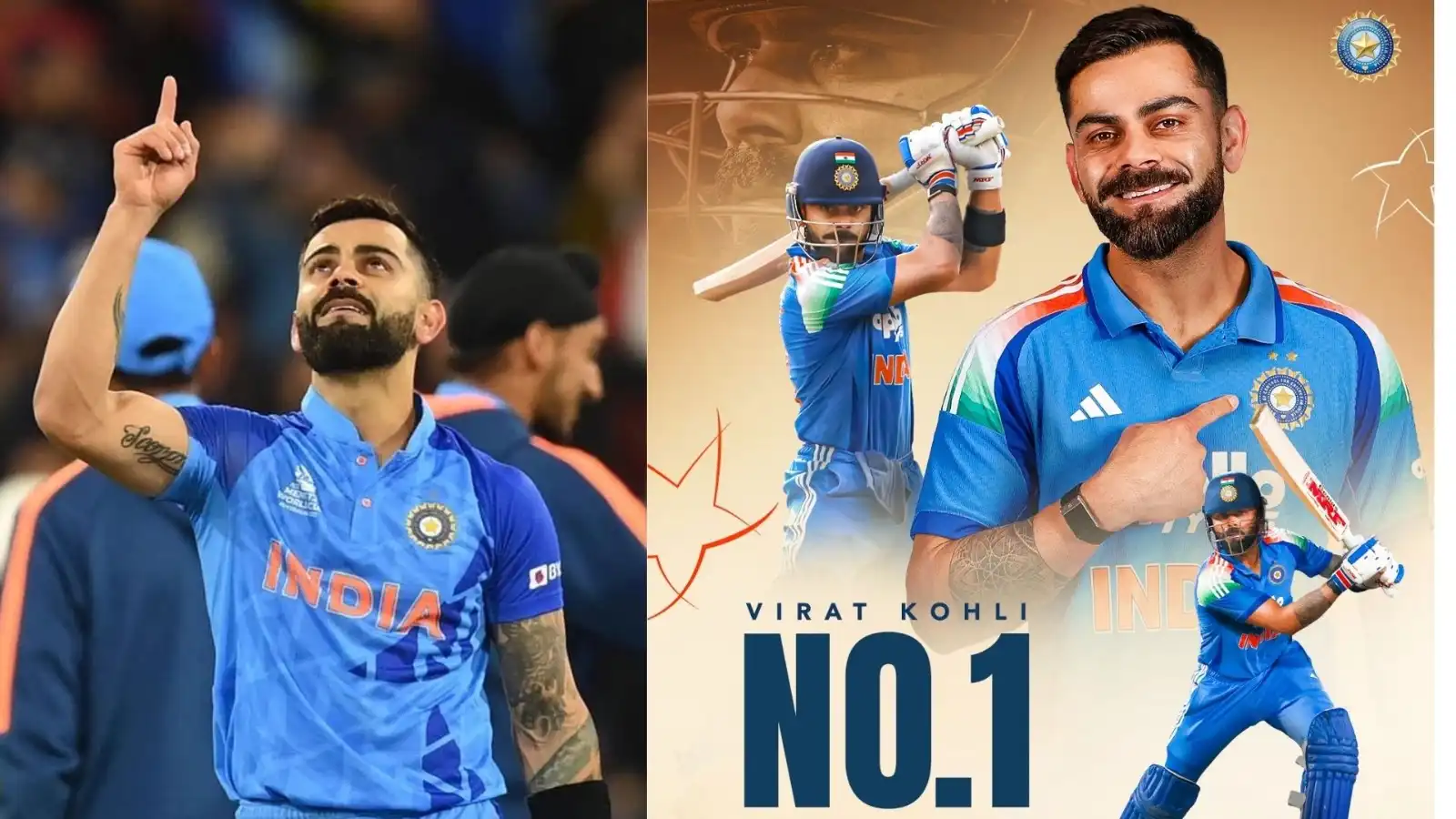 icc rankings kohli returns to number one spot after four years