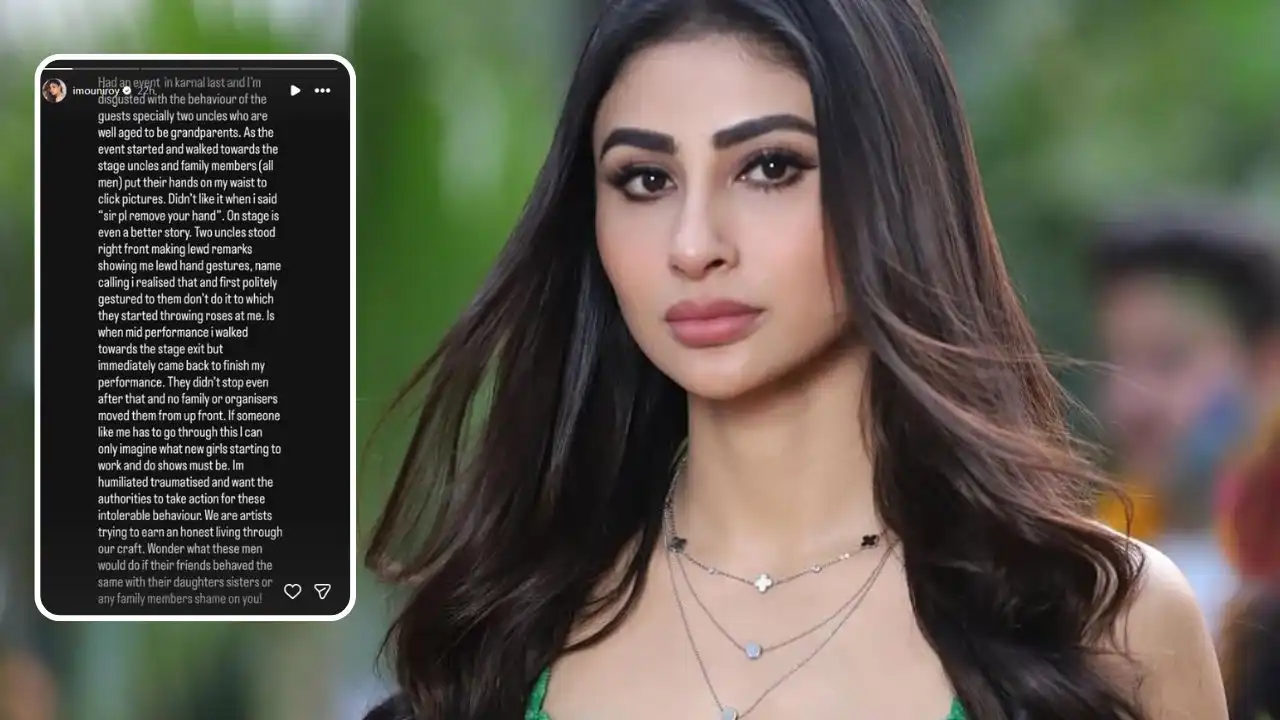 mouni roy shares disturbing incident of misconduct at event in haryana on social media