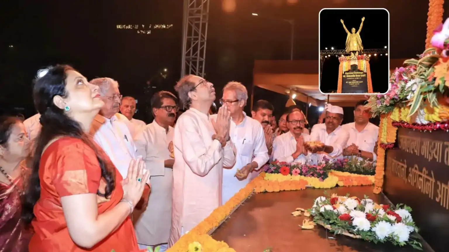 mumbai dharamshala marathi identity threat uddhav faction targets bjp on bal thackeray 100th birth anniversary