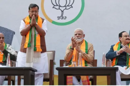 pm modi addresses nitin nabeen as new bjp national president i am party worker and he is my boss