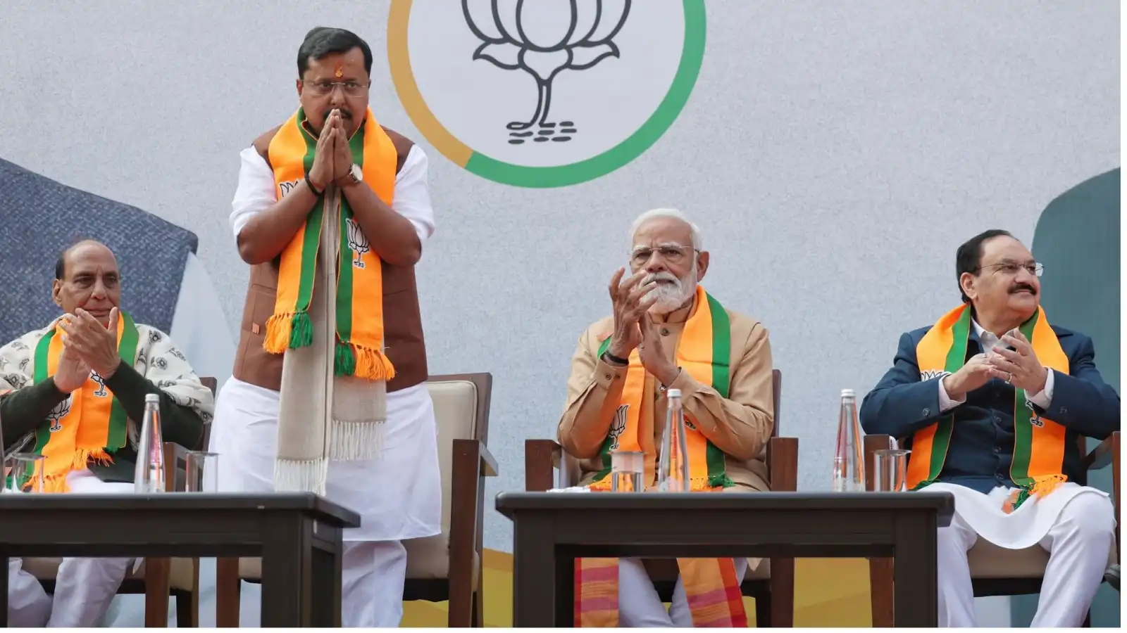 pm modi addresses nitin nabeen as new bjp national president i am party worker and he is my boss