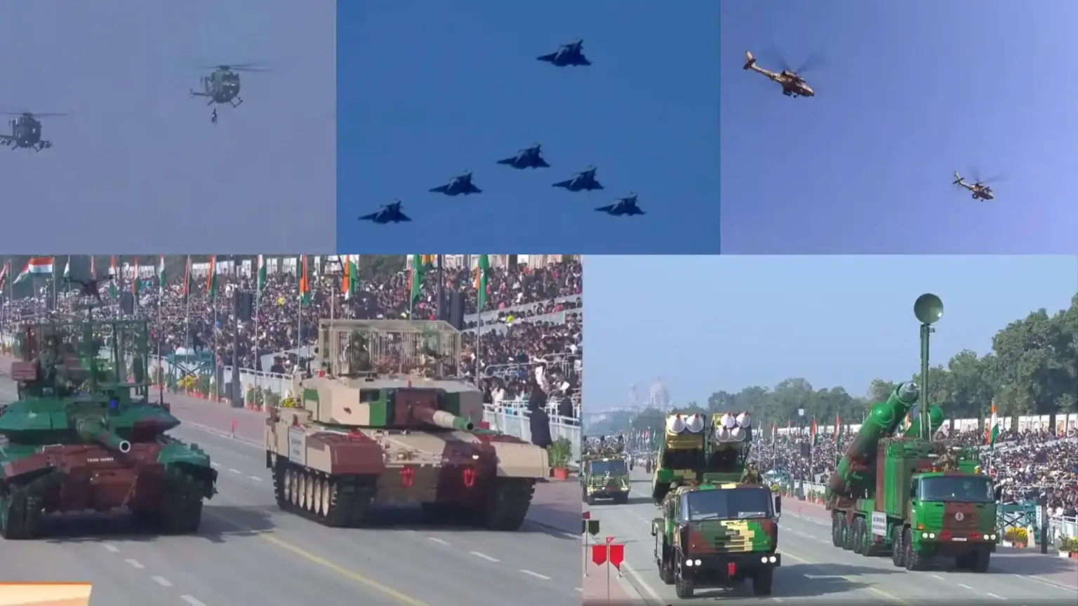 republic day 77 kartavya path indian army weapons display