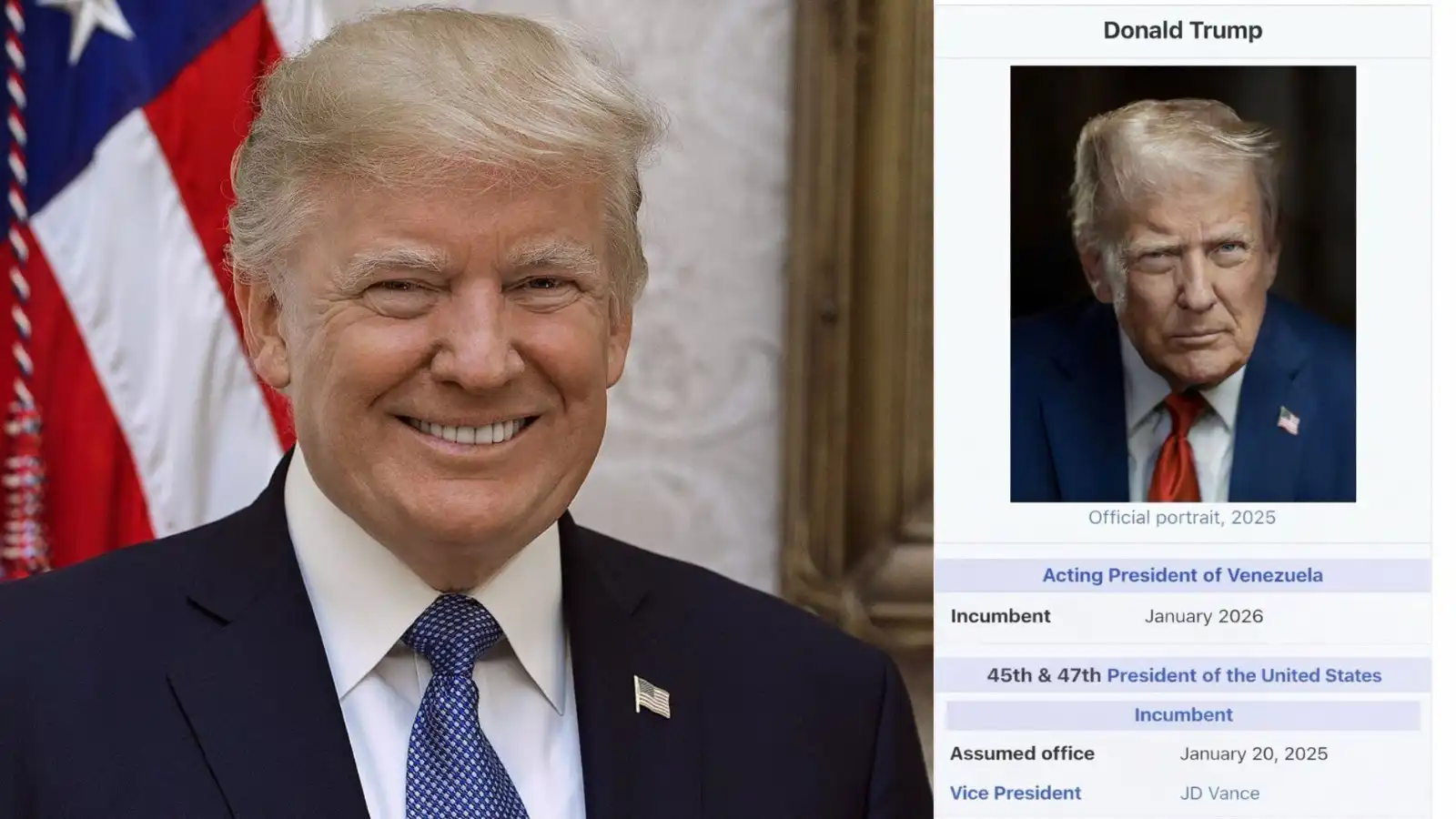 rump claims to be acting president of venezuela in truth social post