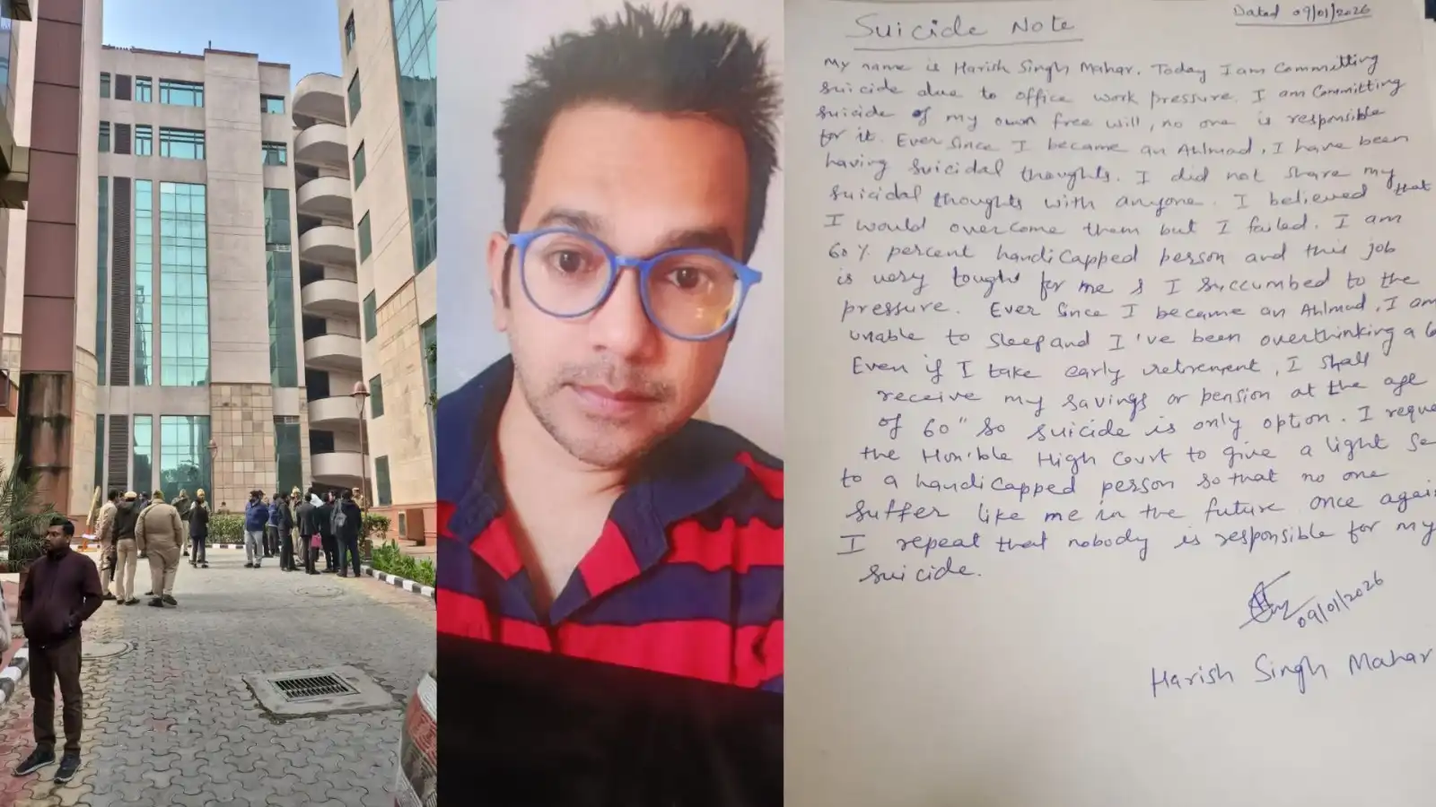 saket court campus suicide court employee harish singh