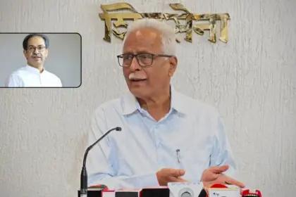 shiv sena targets ubatha lists 5 things done for marathi people in 25 years