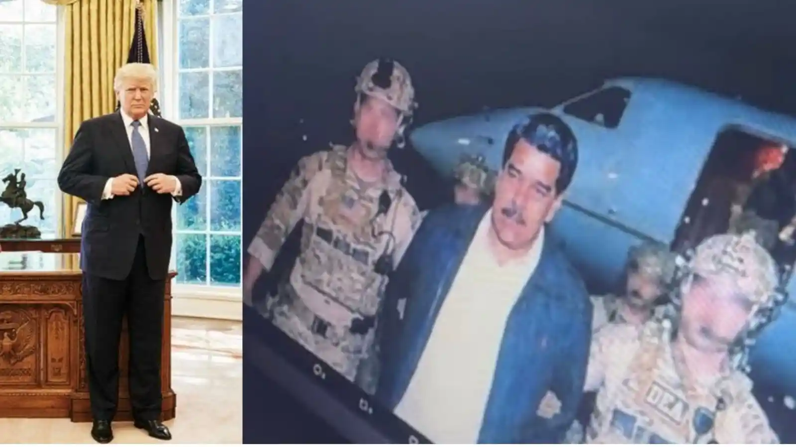 us strikes venezuela donald trumps big claim president maduro and wife captured by us army