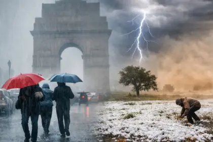 weather change rainfall hailstorm in india states