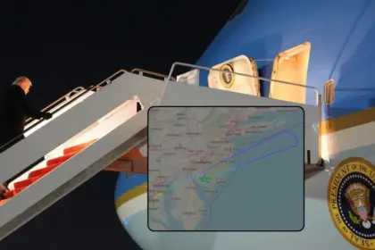 white house says force one returns to washington area due to an electrical issue