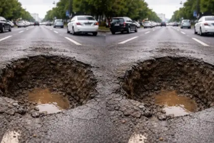 6 people die every day due to potholes across the country over 9000 lives lost in 5 years
