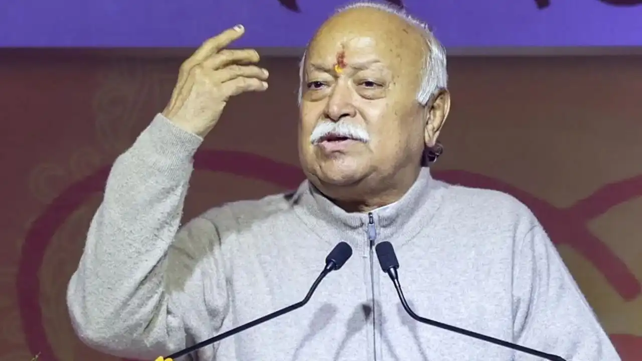 any caste person can become rss chief mohan bhagwats big statement at rss centenary