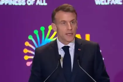 at the ai summit macrons appeal he urged india to consider banning social media for children under 15 years old