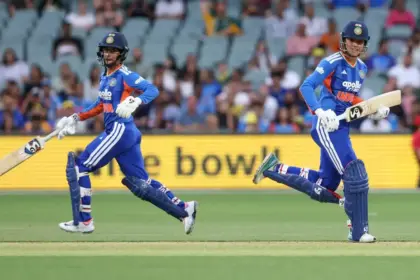 ind w vs aus w t20i smriti jemimahs brilliant partnership leads india to victory india beats australia 2 1