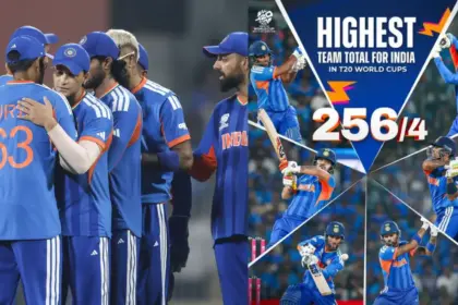 india creates history with 256 runs against zimbabwe in t20 world cup breaks 19 year old record