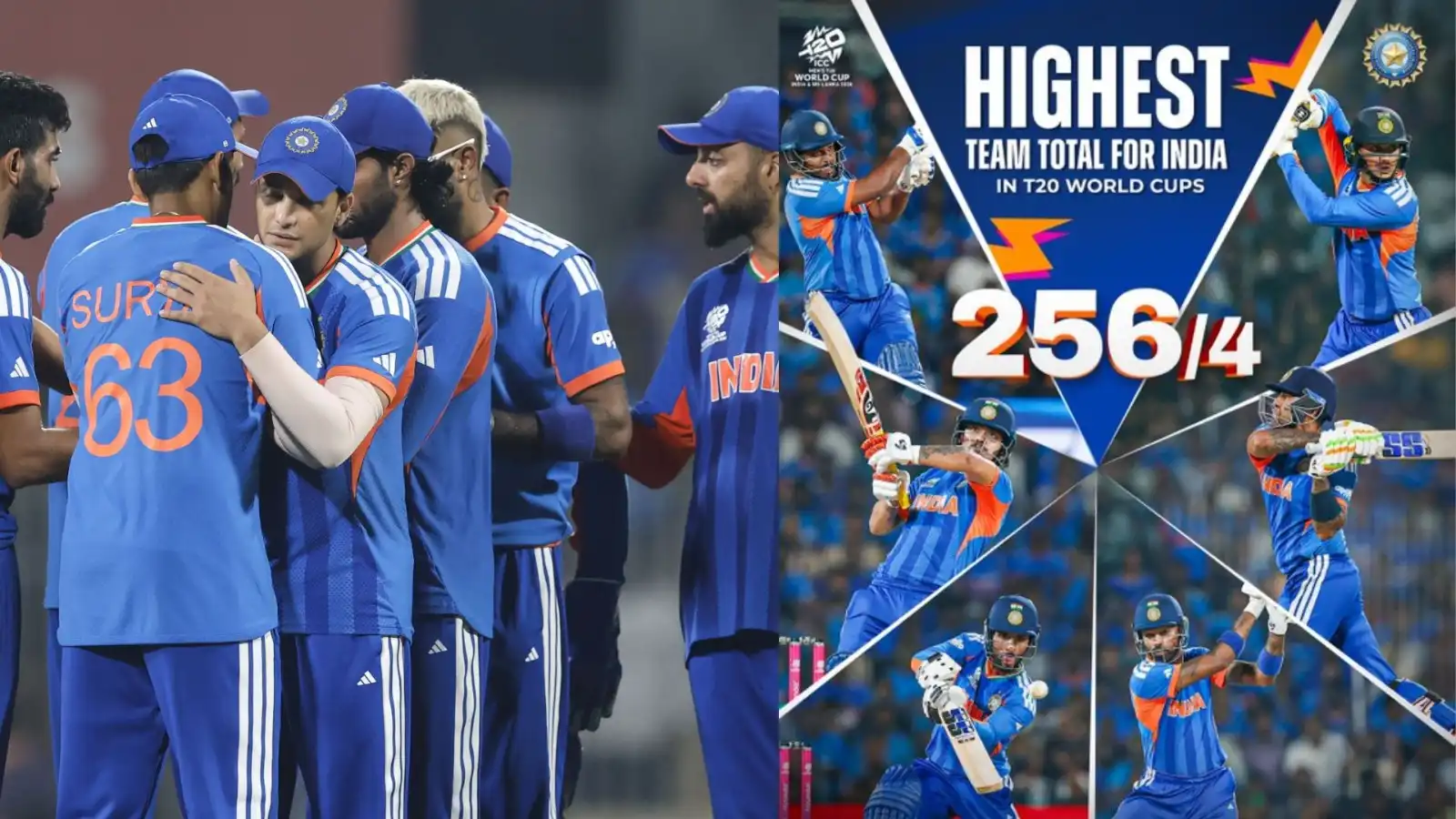 india creates history with 256 runs against zimbabwe in t20 world cup breaks 19 year old record