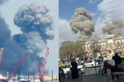 iran strikes back after israel us attack targets us airbase in dubai uae one dead