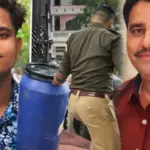 lucknow ashiyana son killed father body pieces blue drum