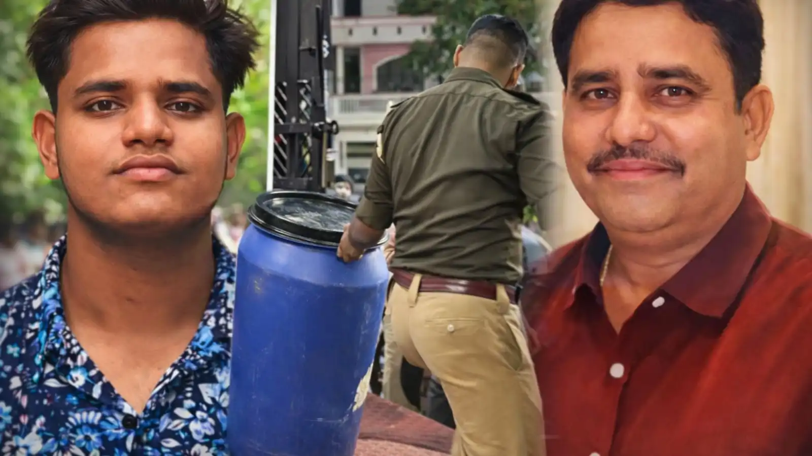 lucknow ashiyana son killed father body pieces blue drum