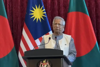 mohammad yunus farewell speech india seven sisters remark controversy