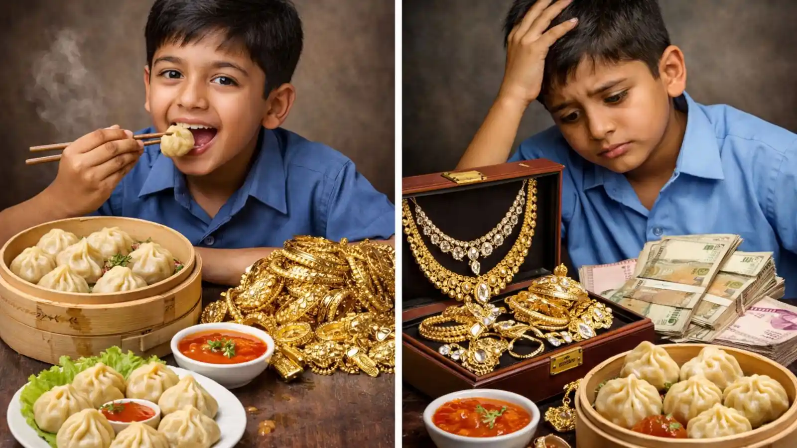 momo for rs 85 lakh uttar pradeshs deoria city boy gives away family jewellery to street vendor