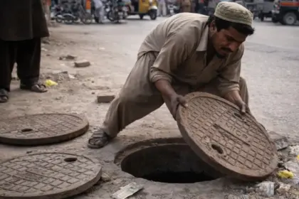 no escape for manhole cover thieves 10 years jail and 50 lakh fine in pakistan